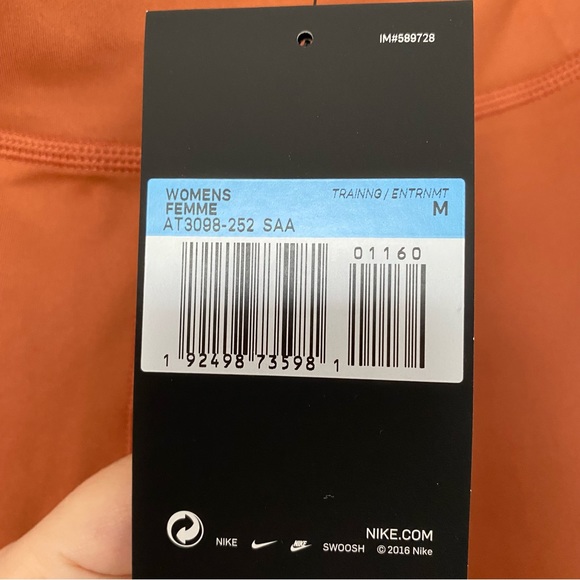 LAST CALL BNWT 🔥 Nike One Luxe Dri-FIT Mid-Rise Workout Legging in Terracotta - Picture 4 of 11